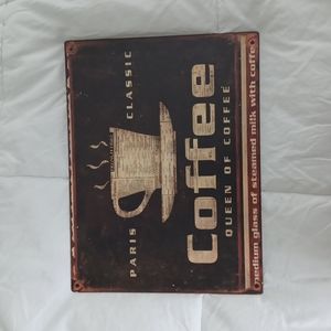 Coffee decorative sign